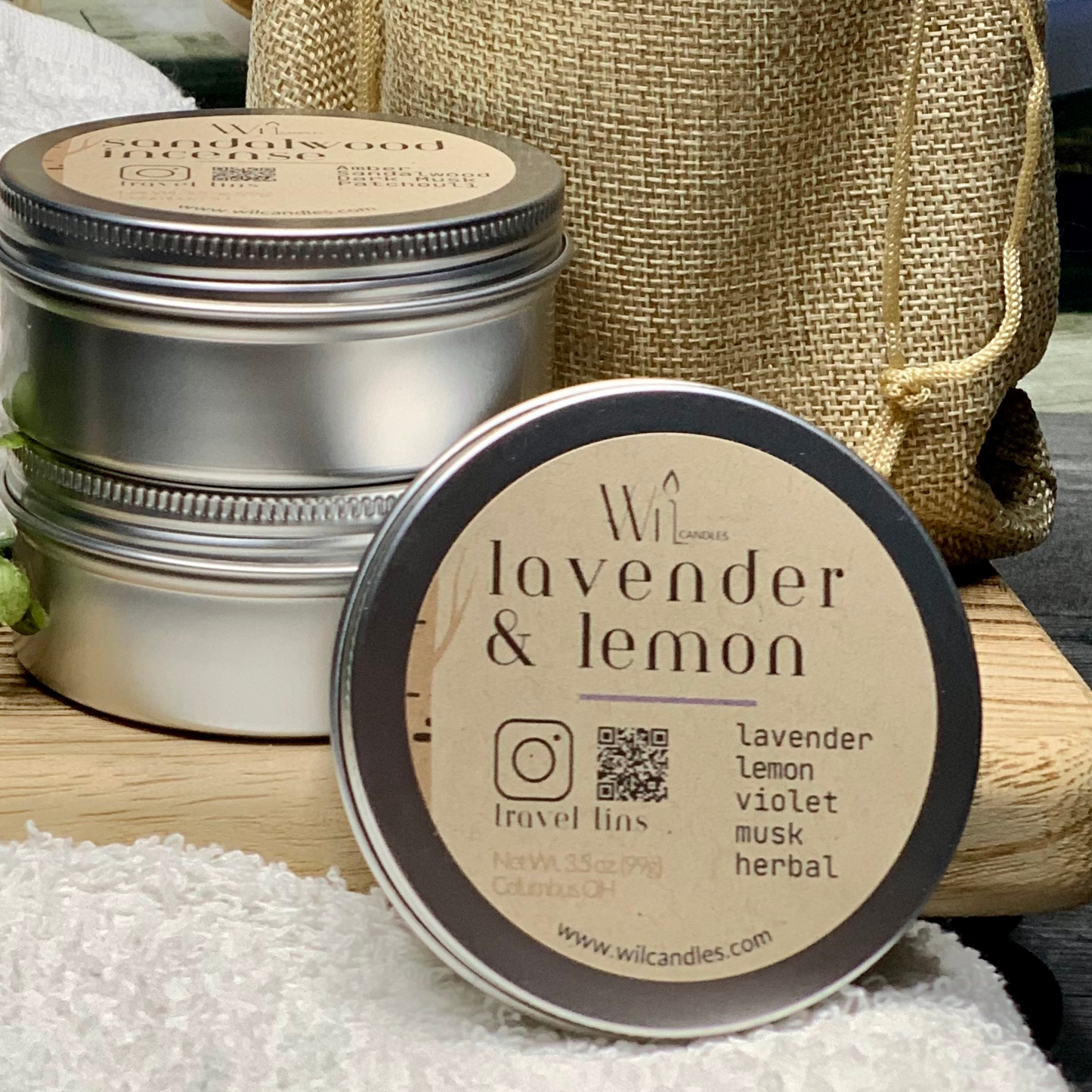 Lavender and Lemon Candle Tin | Everyday, Fresh Scent by Wil Candles