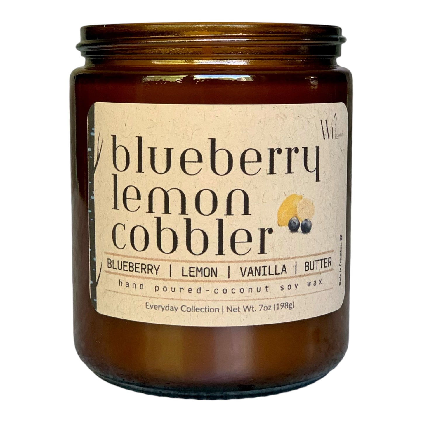 Blueberry Lemon Cobbler Candle | Everyday, Spring & Summer Scent by Wil Candles