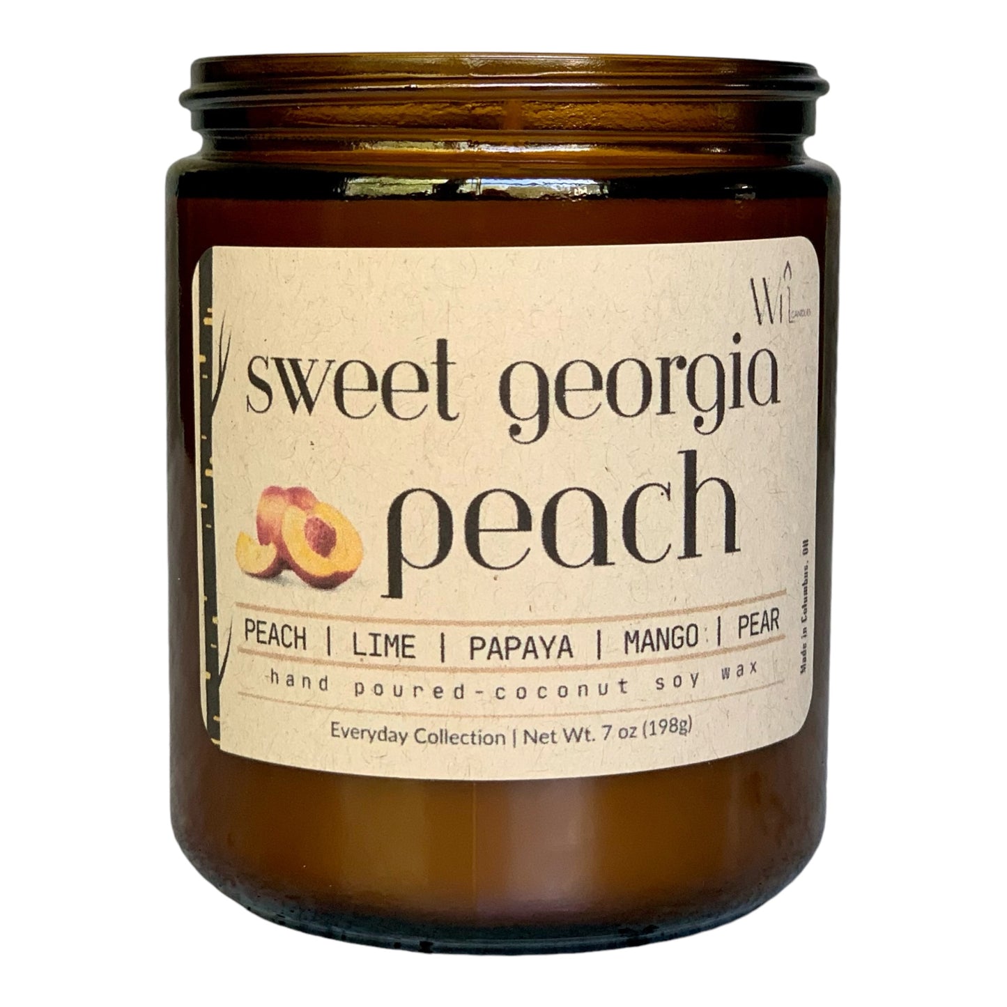 Sweet Georgia Peach Candle | Everyday, Spring & Summer Scent by Wil Candles
