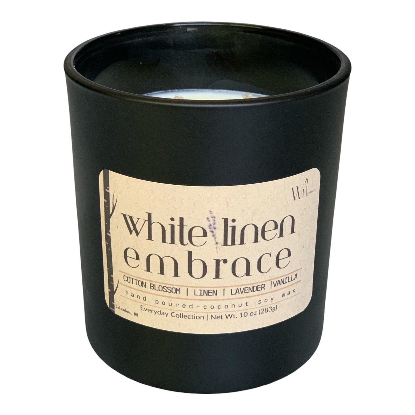 White Linen Embrace Candle | Everyday, Fresh Scent by Wil Candles