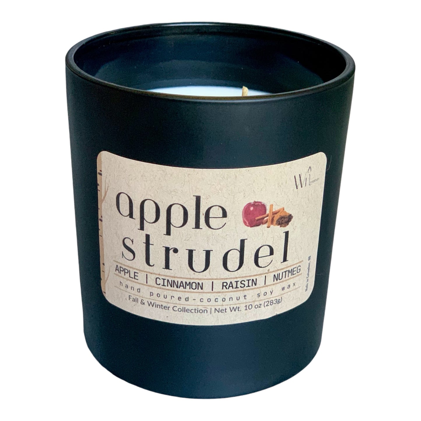 Apple Strudel Candle | Fall & Winter, Holiday Scent by Wil Candles