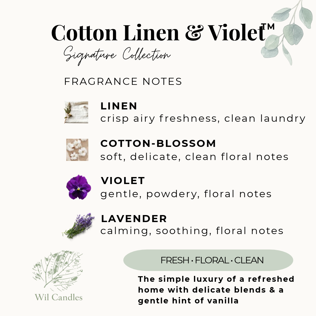 Cotton Linen and Violet | Room & Linen Spray