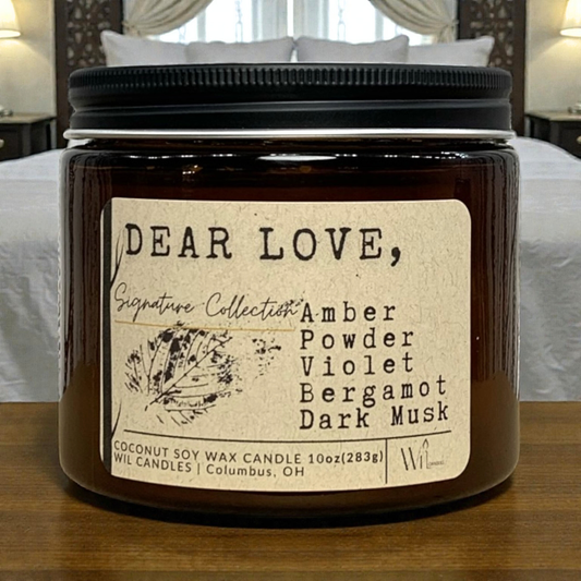 Dear Love, | Coconut Soy Wax Candle | Signature Collection