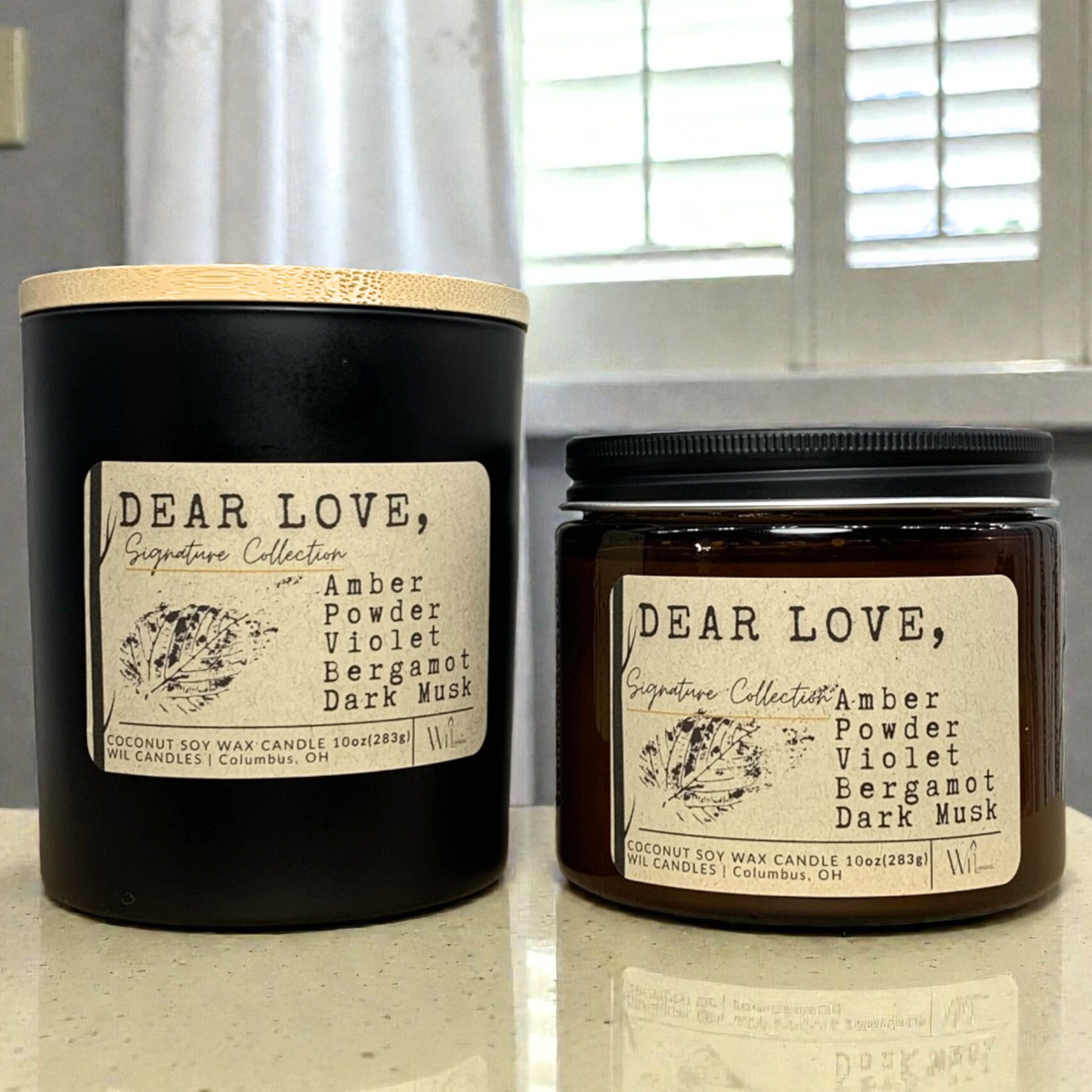 Dear Love, | Coconut Soy Wax Candle | Signature Collection