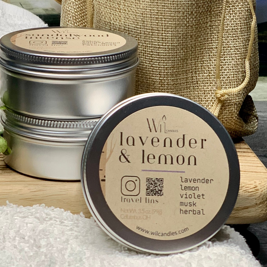 Lavender and Lemon Scent | Candle Tin