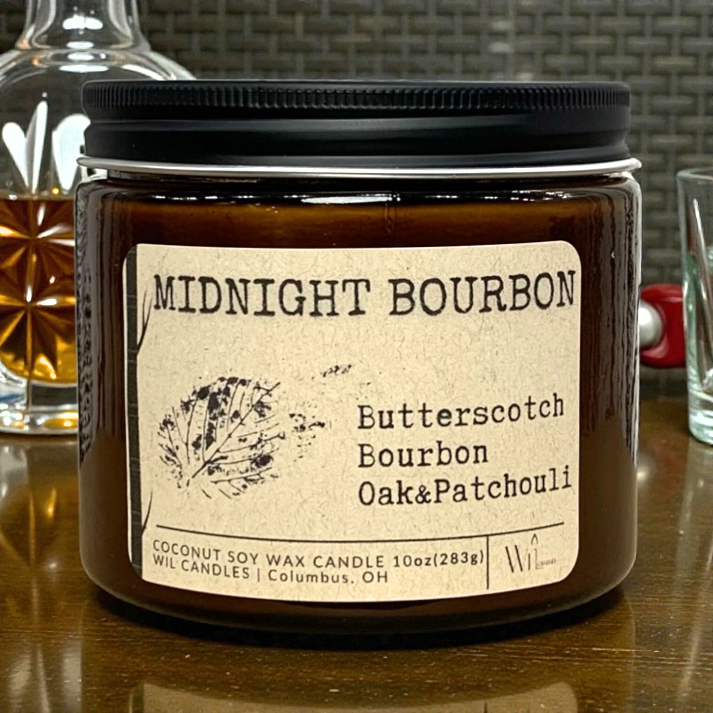 Midnight Bourbon | Coconut Soy Wax Candle | Signature Collection