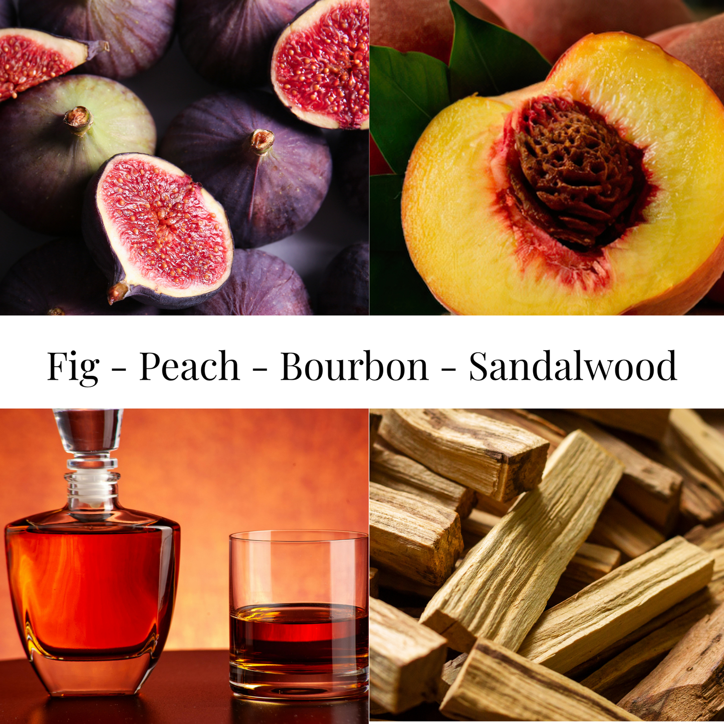 Peach Bourbon | 2 Wick Natural Coconut Soy Wax Candle