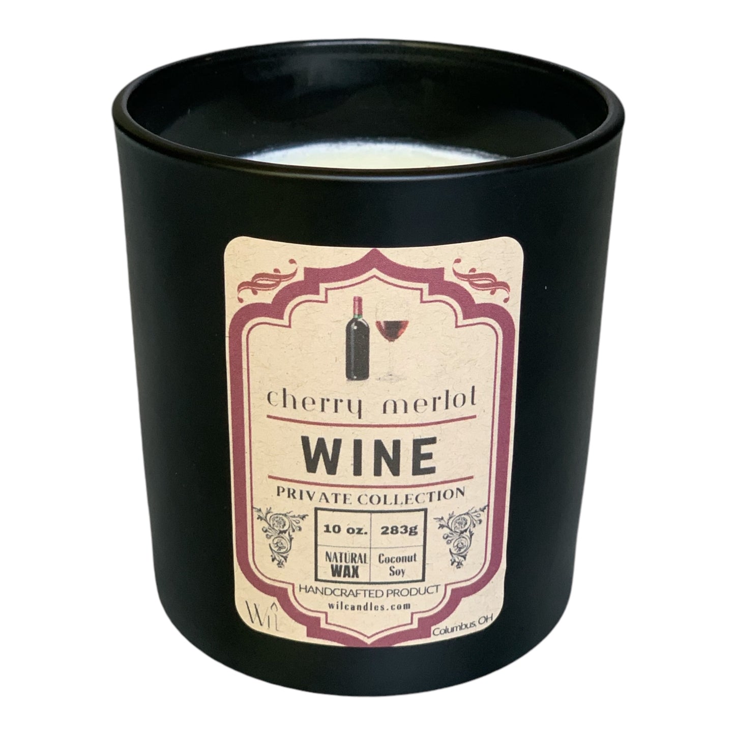 Cherry Merlot Wine Candle | Everyday, Whiskey Scent by Wil Candles