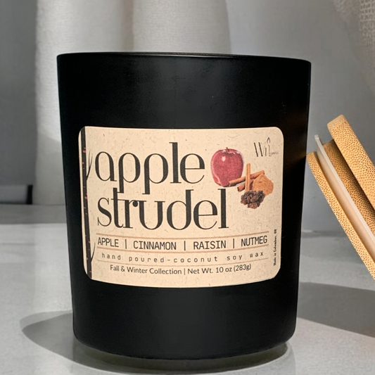 Apple Strudel Candle |  Fall & Winter, Holiday Scent by Wil Candles