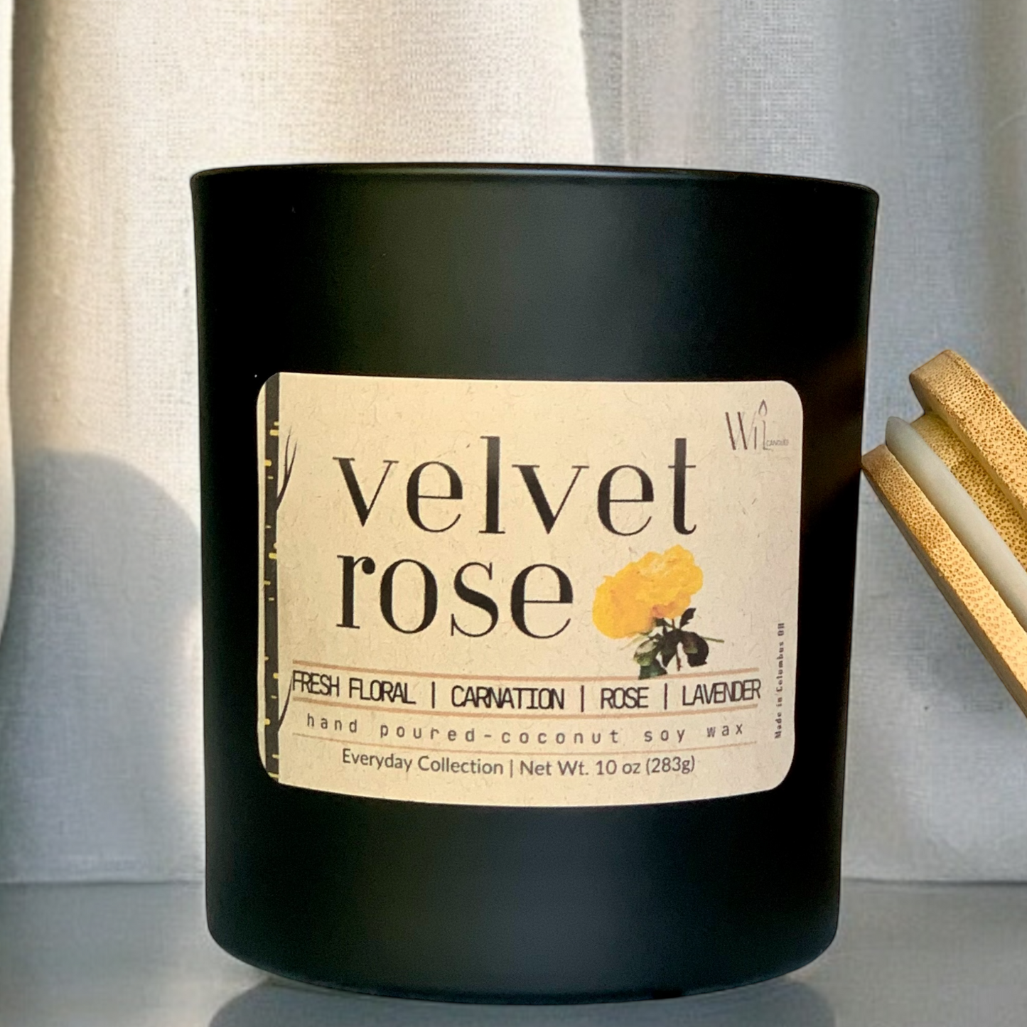 Velvet Rose Candle | Everyday, Floral Scent by Wil Candles