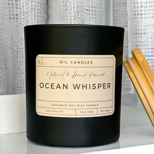 Ocean Whisper Candle | Nostalgic, Spring & Summer, Custom Scent by Wil Candles