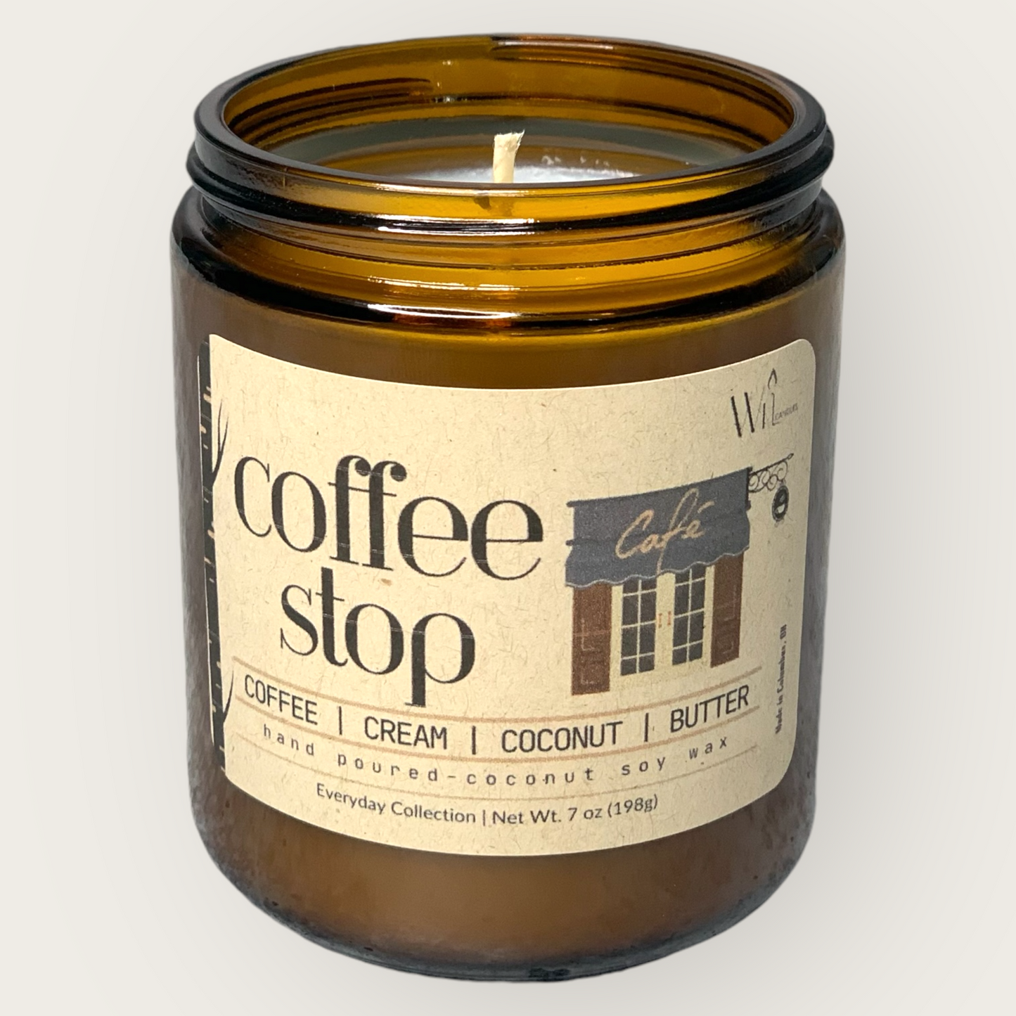 Coffee Stop Cafe Candle | Everyday, Custom Scent by Wil Candles