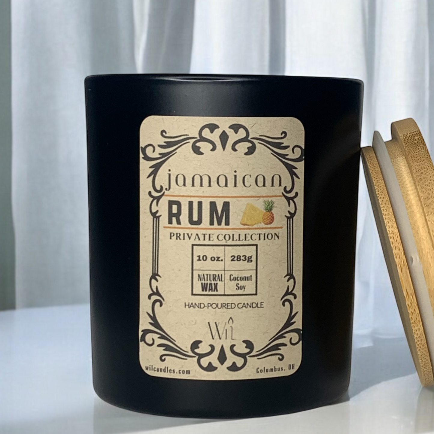 Jamaican Rum Candle | Whiskey Scent by Wil Candles