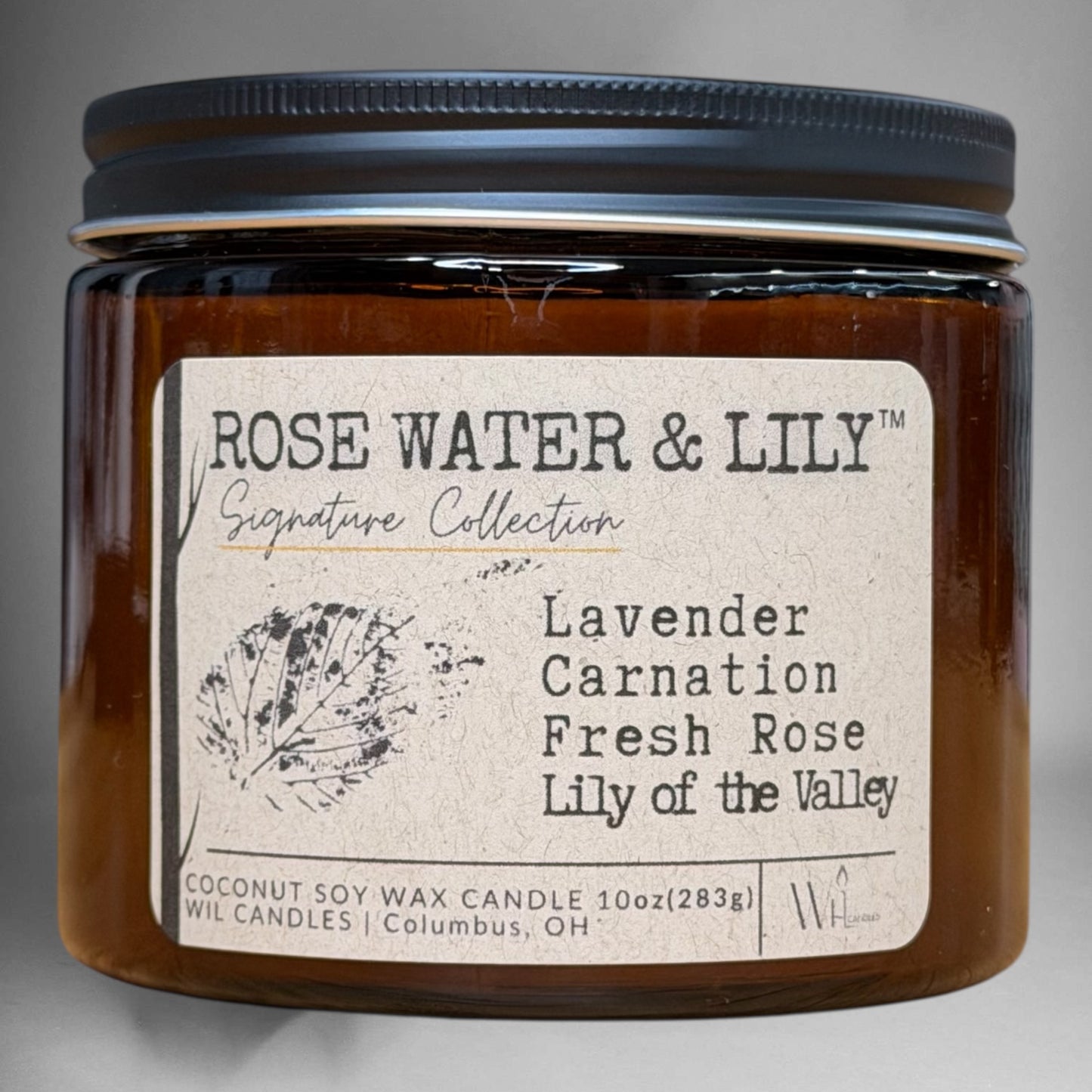 Rose Water & Lily | Coconut Soy Wax Candle