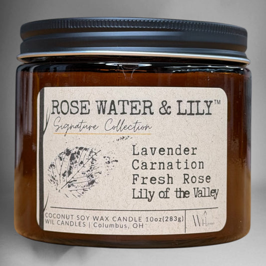 Rose Water & Lily | Coconut Soy Wax Candle