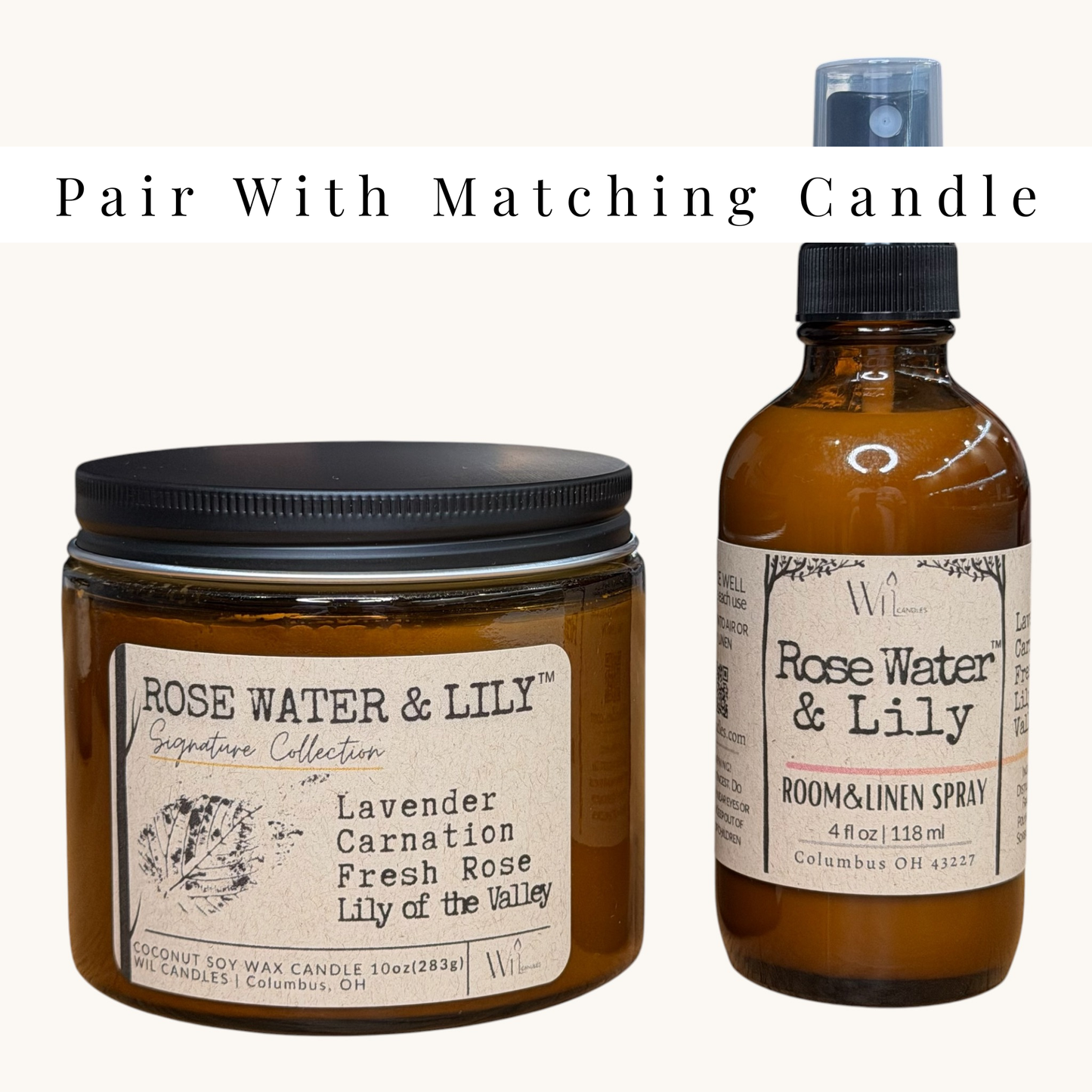 Rose Water & Lily | Room & Linen Spray