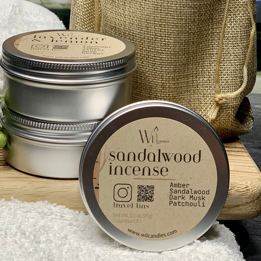 Candle Tins | Sandalwood Incense Scent