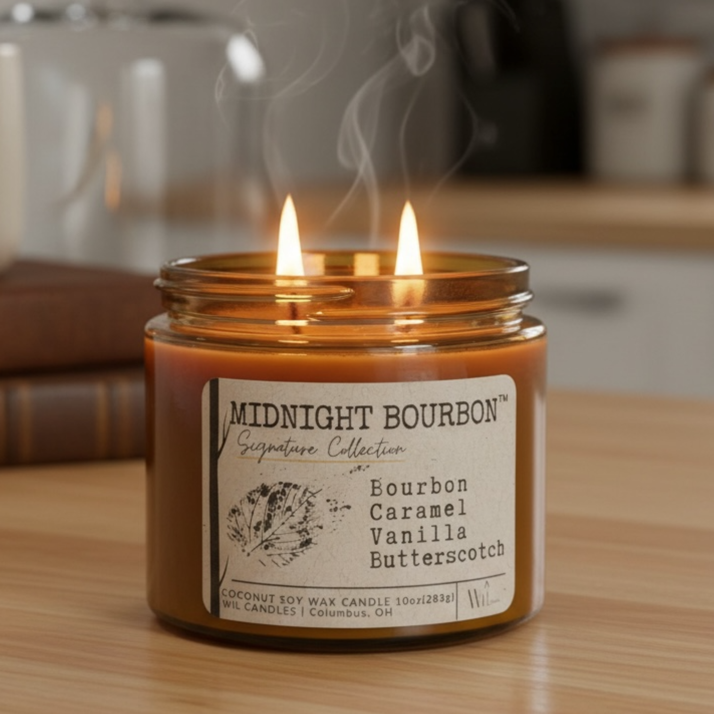 Midnight Bourbon | Coconut Soy Wax Candle | Signature Collection