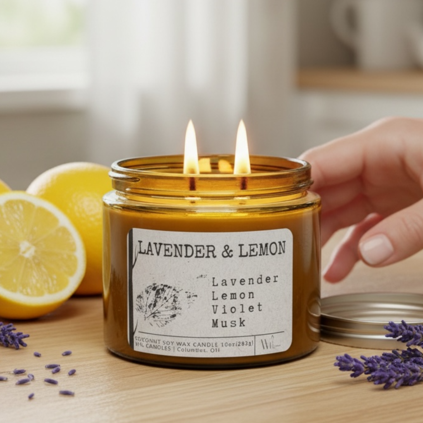 Lavender and Lemon | Coconut Soy Wax Candle
