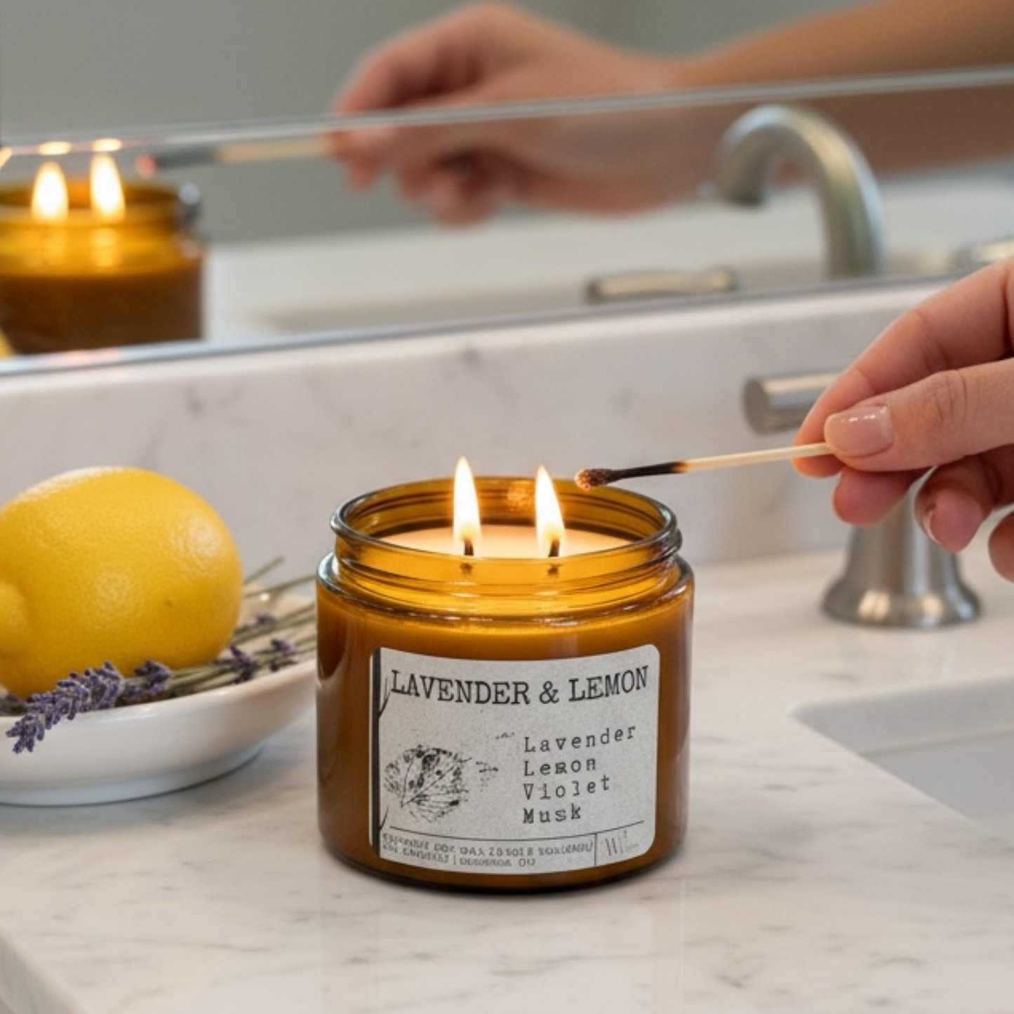 Lavender and Lemon | Coconut Soy Wax Candle