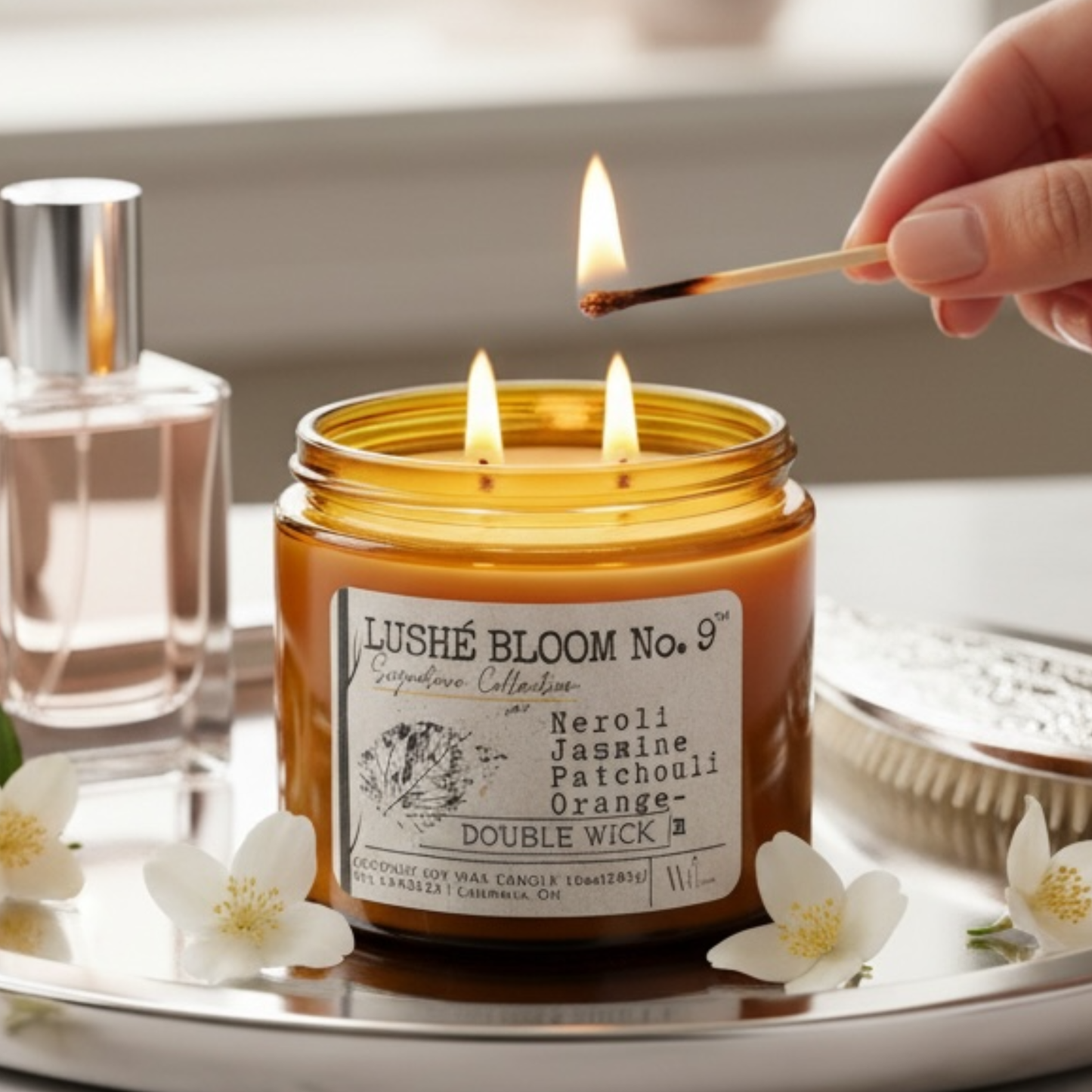 Lushé Bloom No. 9 | Coconut Soy Wax Candle