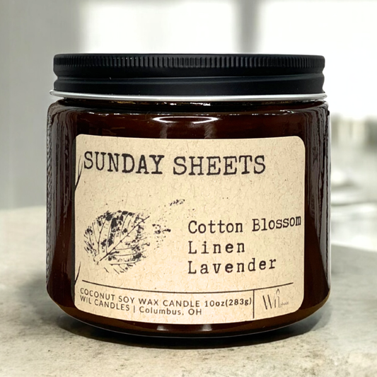 Sunday Sheets | Coconut Soy Wax Candle