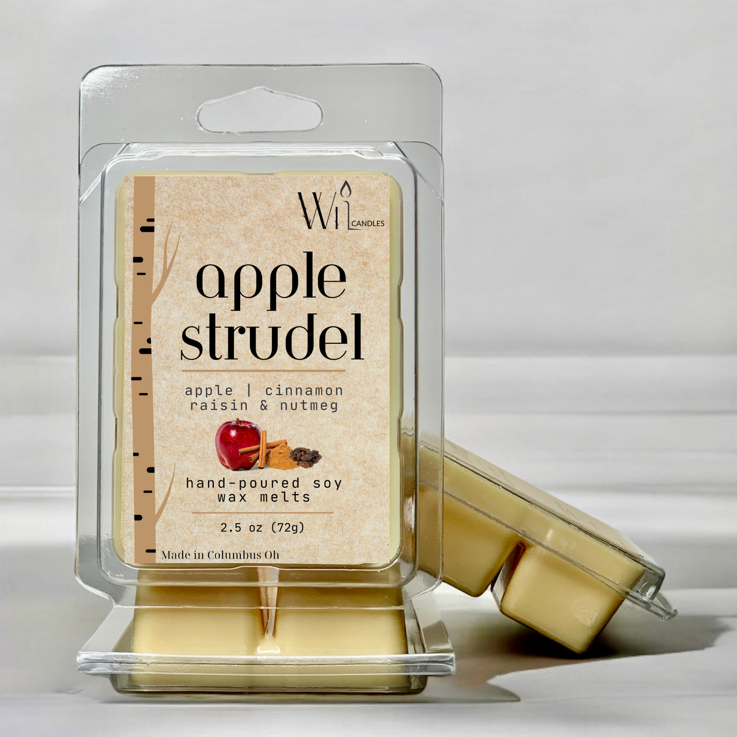 Apple Strudel Wax Melt | Fall & Winter, Holiday Scent by Wil Candles