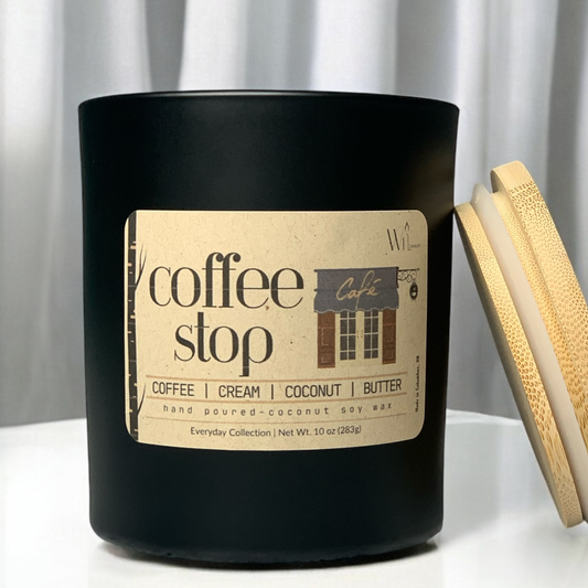 Coffee Stop Cafe Candle | Everyday, Custom Scent by Wil Candles