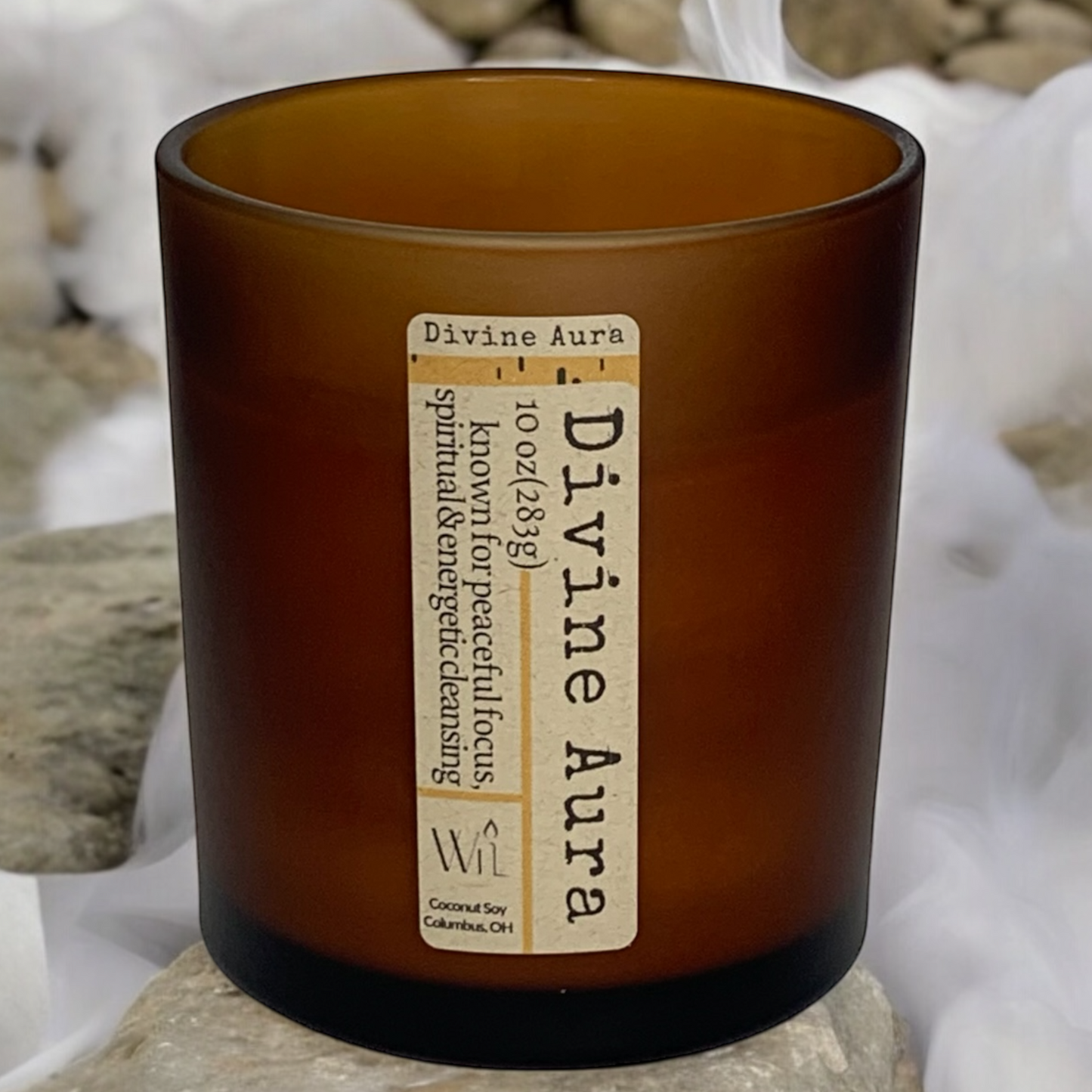 Divine Aura Candle | Aromatherapy Spa, Custom Scent by Wil Candles