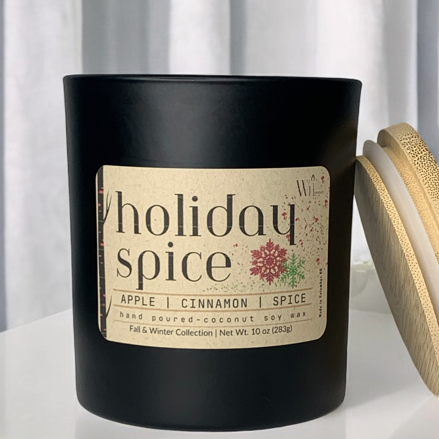 Holiday Spice Candle | Christmas, Fall & Winter, Holiday Scent by Wil Candles