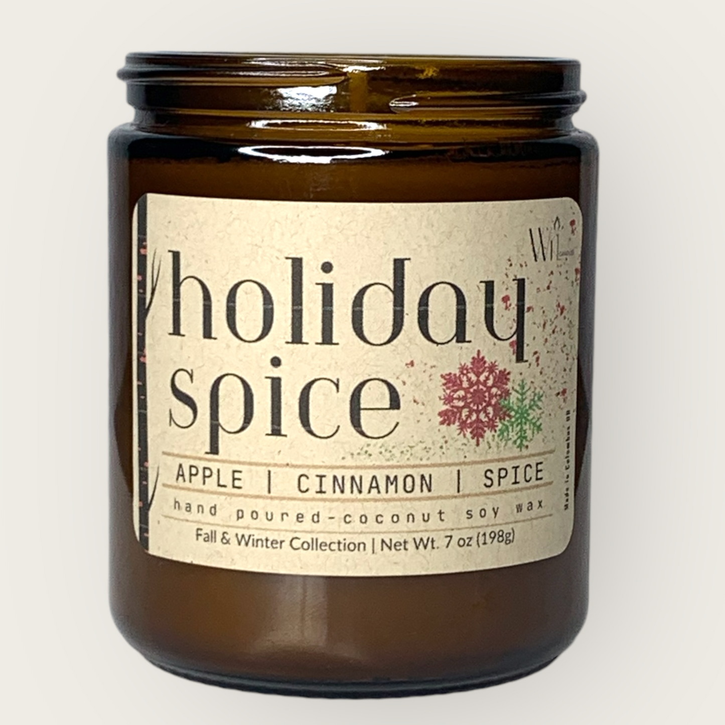 Holiday Spice Candle | Christmas, Fall & Winter, Holiday Scent by Wil Candles