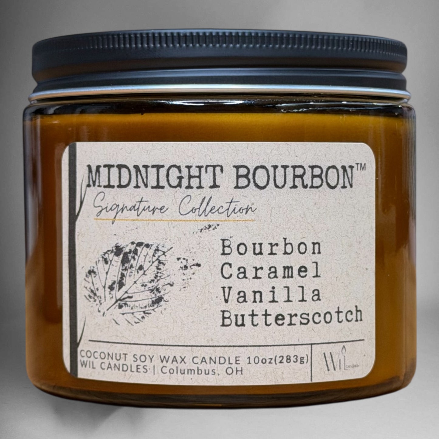 Midnight Bourbon | Coconut Soy Wax Candle | Signature Collection