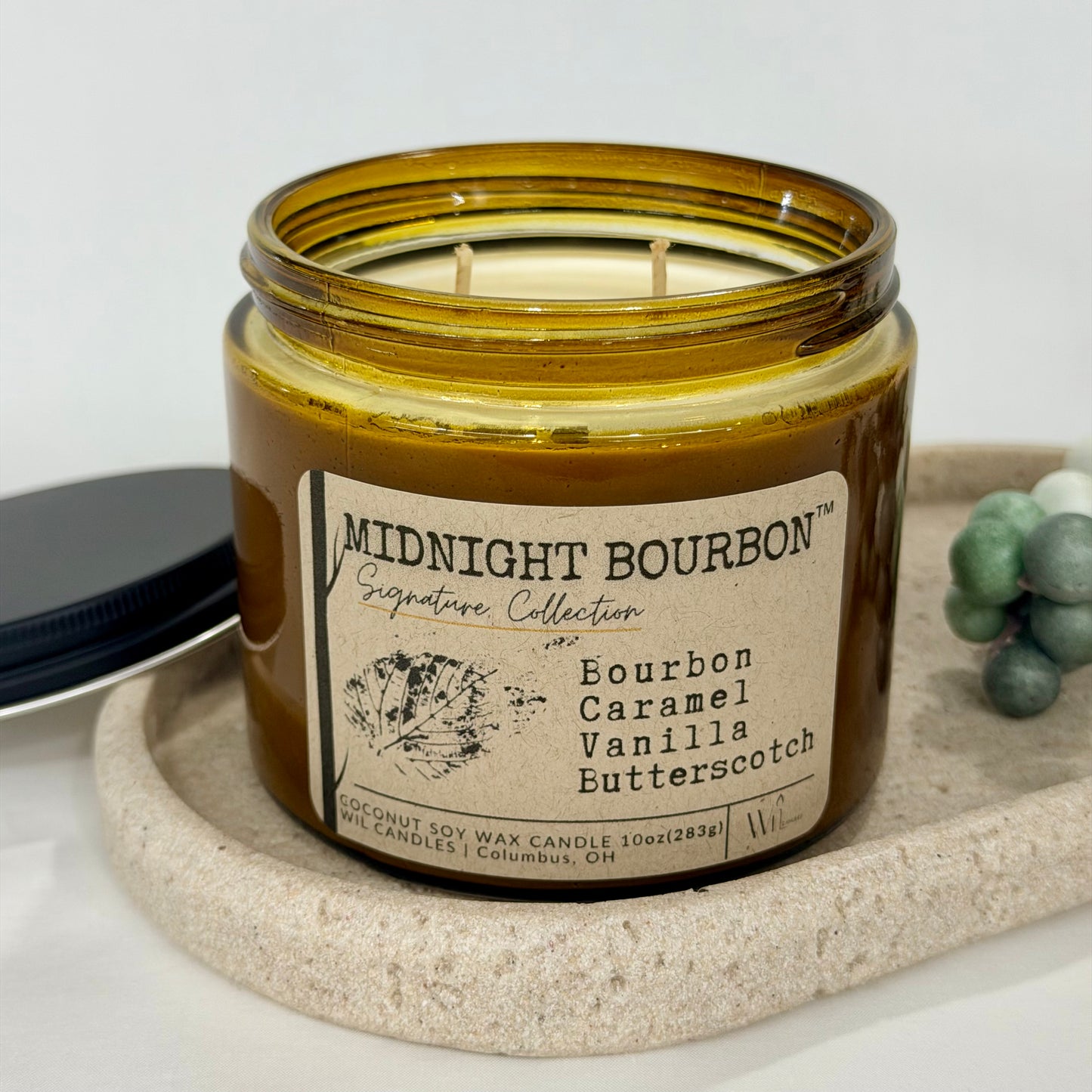 Midnight Bourbon | Coconut Soy Wax Candle | Signature Collection