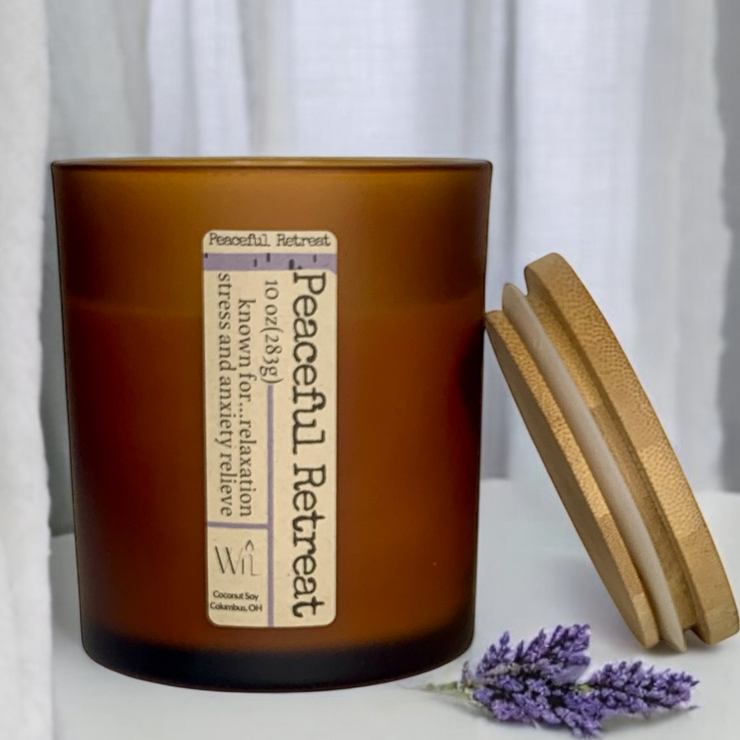 Peaceful Retreat Candle | Aromatherapy Spa Scent by Wil Candles