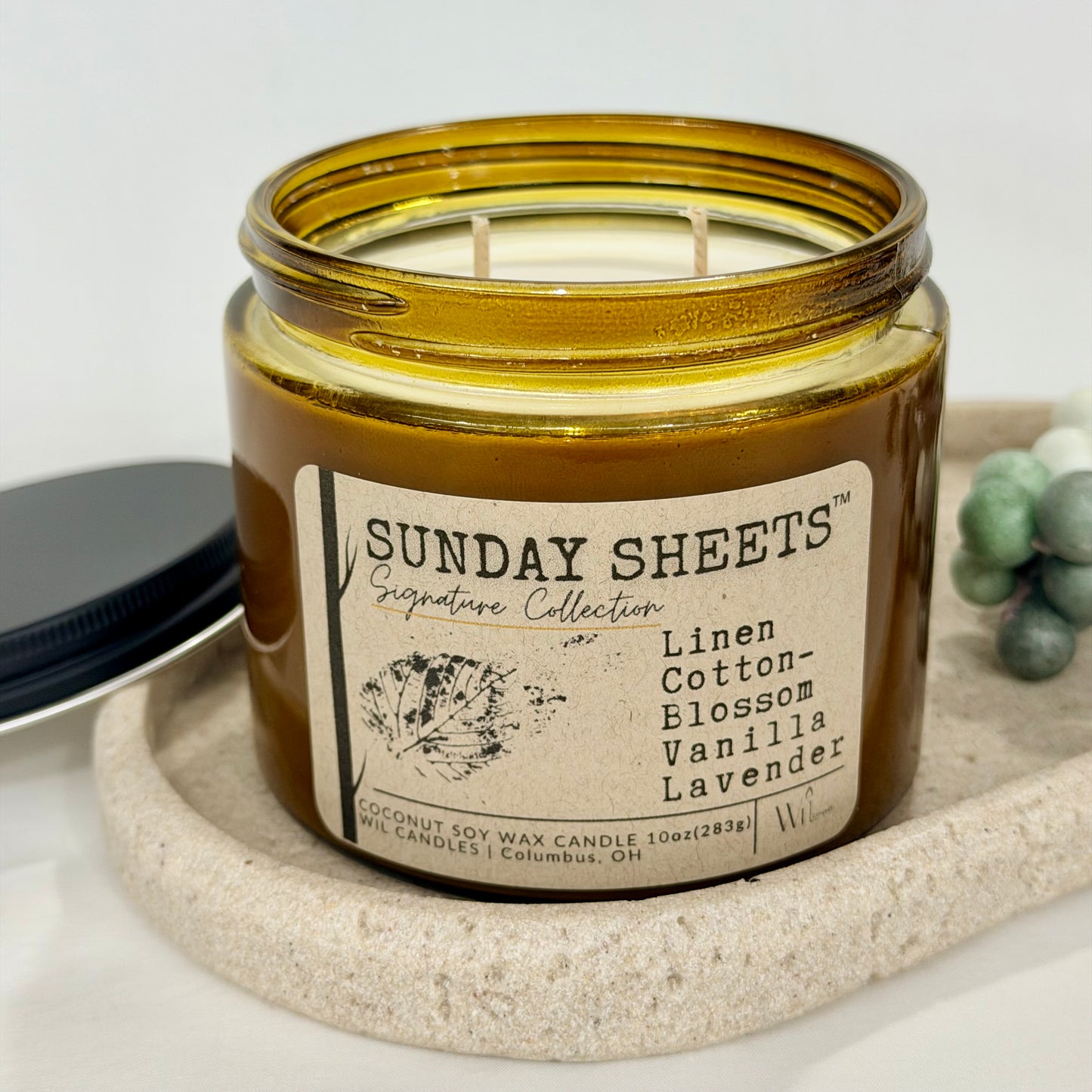 Sunday Sheets | Coconut Soy Wax Candle