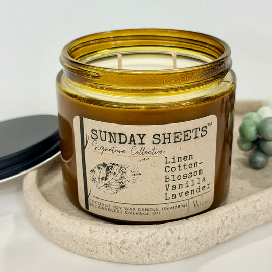 Sunday Sheets | Coconut Soy Wax Candle